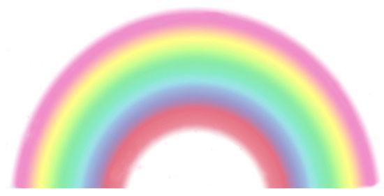 Pastel Rainbow Mural Wall Art - No Clouds Design - Colorful Home Decor for Kids Room, Nursery, Playroom & Classroom
