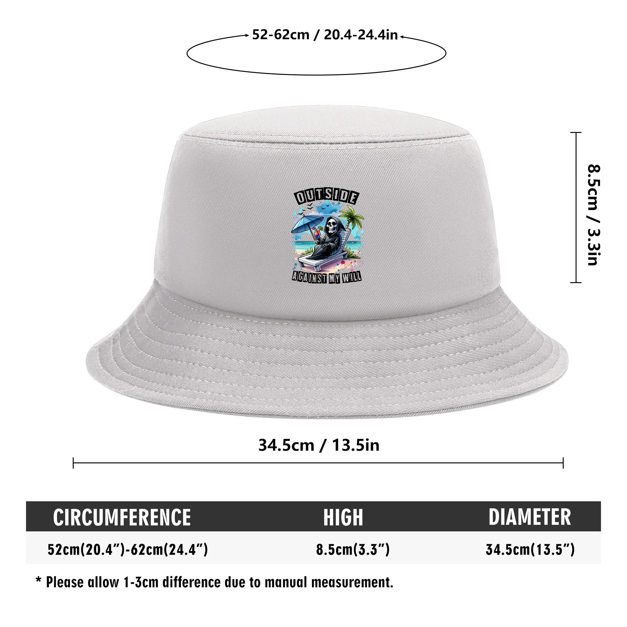 Stylish Unisex Bucket Hat for Outdoor Activities - Sun Protection for Hiking, Beach & Travel | Adjustable & Lightweight