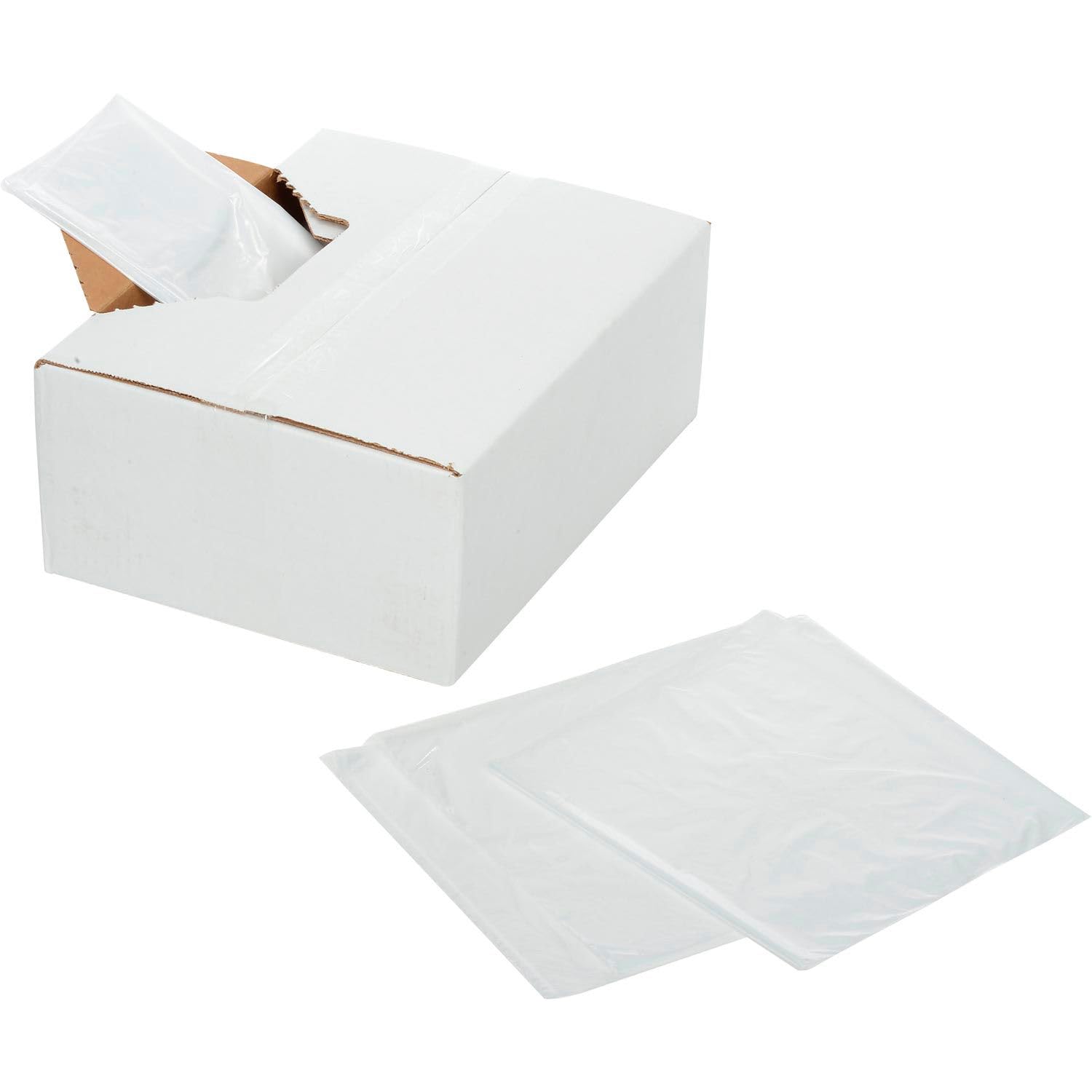 45-55 Gallon Heavy Duty Clear Trash Bags - 1.5 Mil Thickness, 100 Count/Case - Perfect for Commercial, Industrial & Home Use, Large Waste Disposal, Moving & Renovation Projects