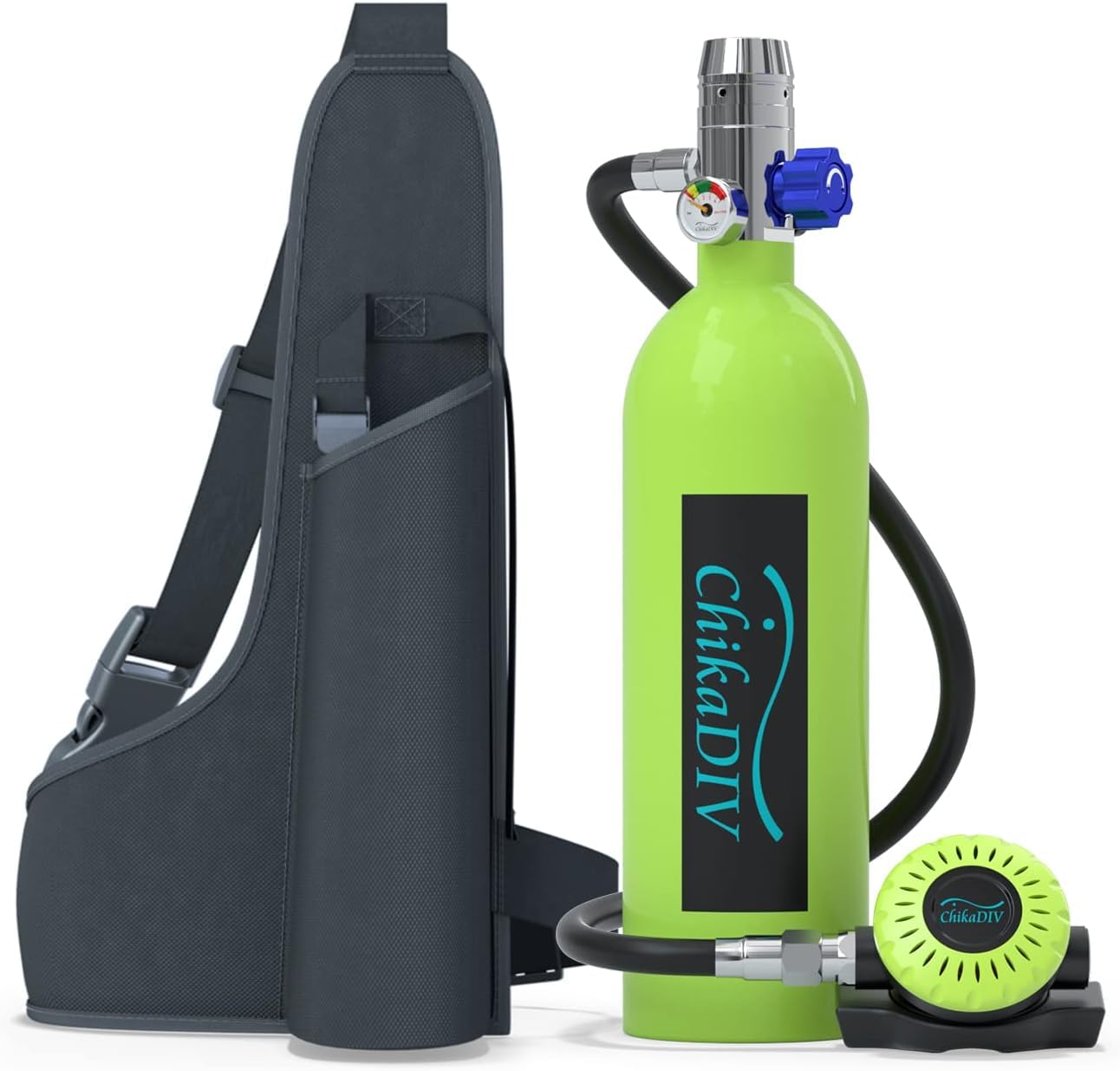 1L Mini Portable Scuba Tank - Emergency Diving Equipment for Snorkeling, Fishing, Rescue & Boat Repair | Compact Air Supply for Underwater Adventures & Survival Situations