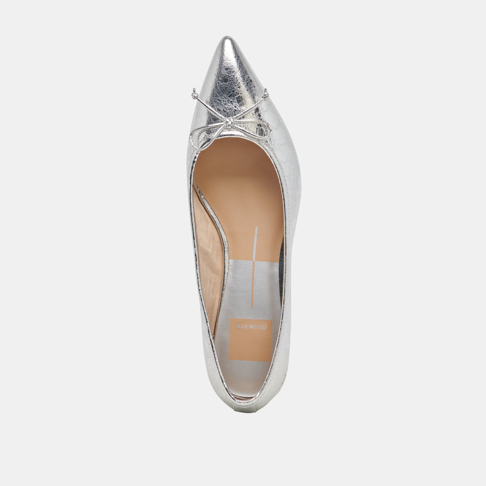PALANI Women's Ballet Flats - Silver Distressed Leather Slip-On Shoes for Comfort & Style | Perfect for Casual Wear, Office & Travel