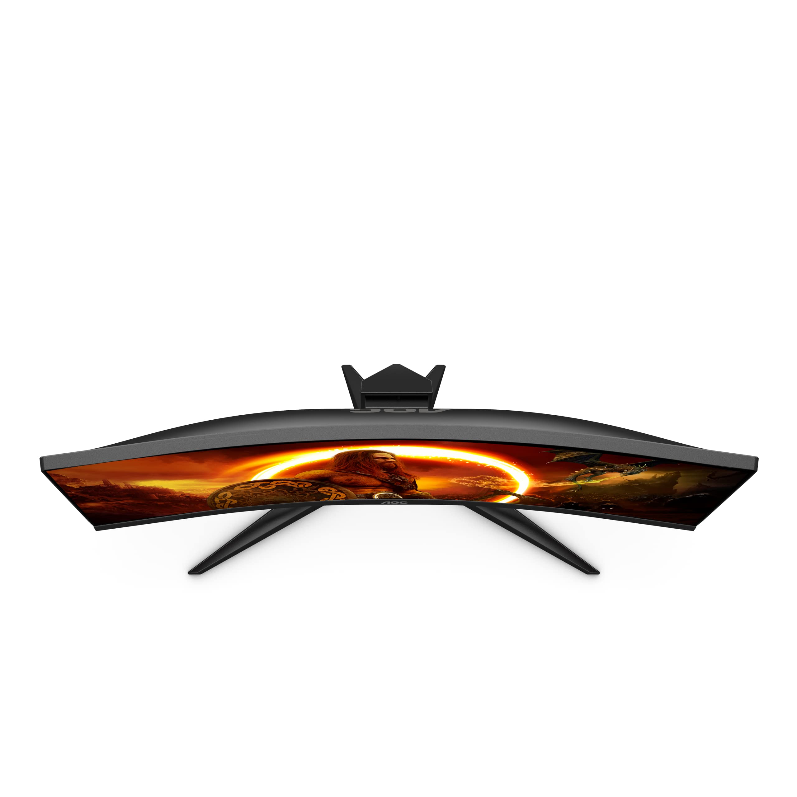 AOC 27 Inch Curved Gaming Monitor - Full HD 1080p, 240Hz Refresh Rate, 0.5ms Response Time, AMD FreeSync Premium, HDMI & DisplayPort (Black/Red) - Perfect for Esports, FPS Games & Immersive PC Gaming Experience