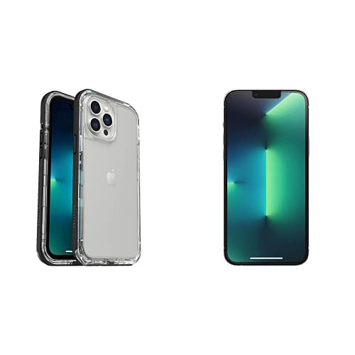 LifeProof Next Series Magsafe Case for iPhone 13 Pro Max & 12 Pro Max - Black Crystal (Clear/Black) | OTTERBOX Performance Plus Tempered Glass Screen Protector for iPhone 13 Pro Max - Shockproof Waterproof Protection for Outdoor Activities, Work & Daily Use