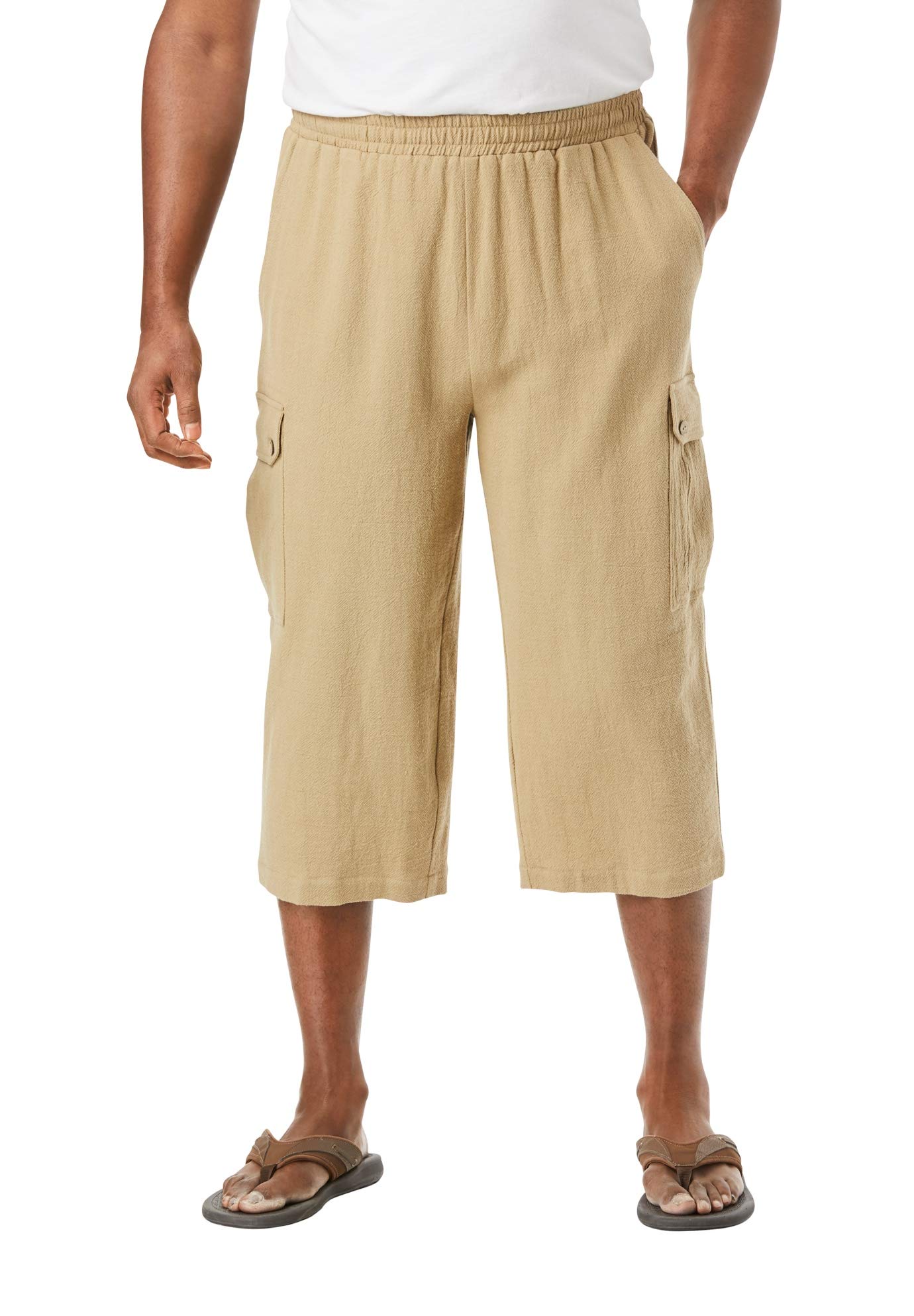 **KingSize Men's Big & Tall Gauze Cargo Judo Shorts - Breathable & Durable Martial Arts Training Shorts for MMA, BJJ, and Workout**