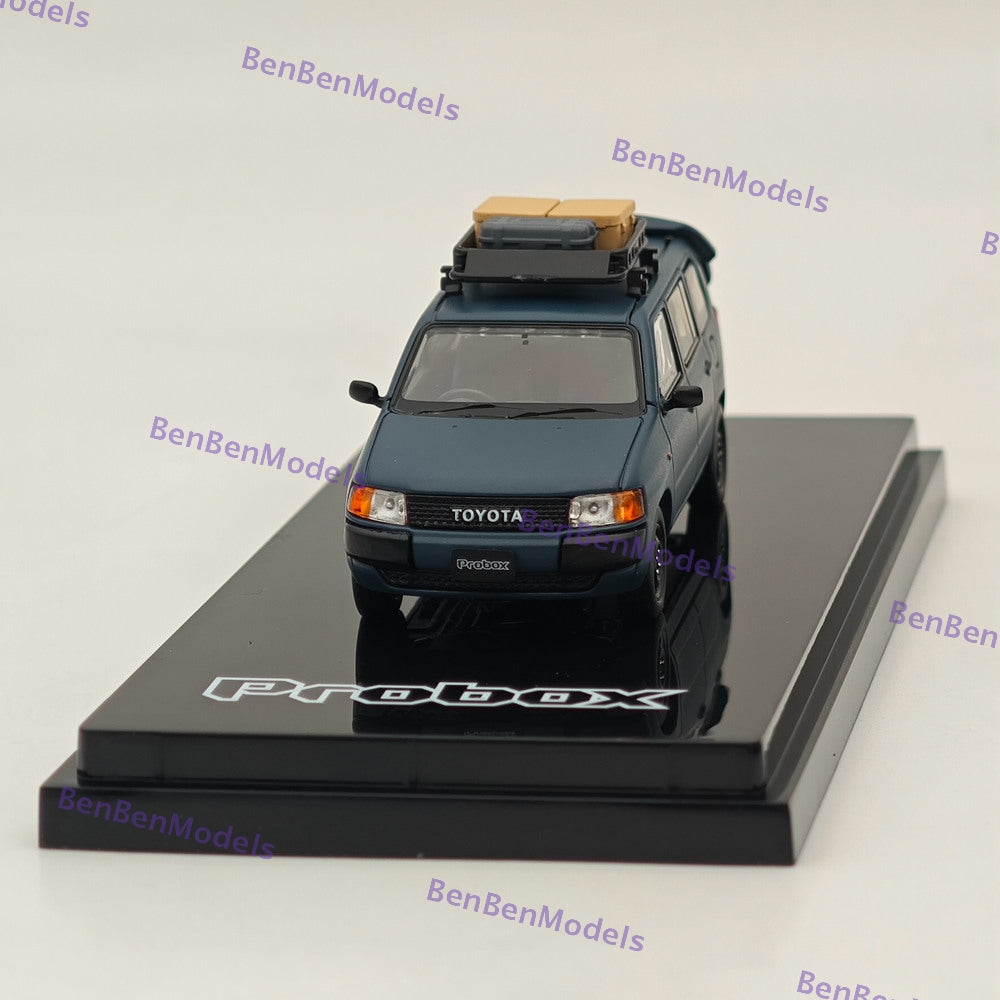 1/64 Scale Hobby Japan Toyota Probox Customized Version Matte Blue Diecast Model Car HJ643062BL - Perfect for Collectors, Display, and Toy Car Enthusiasts