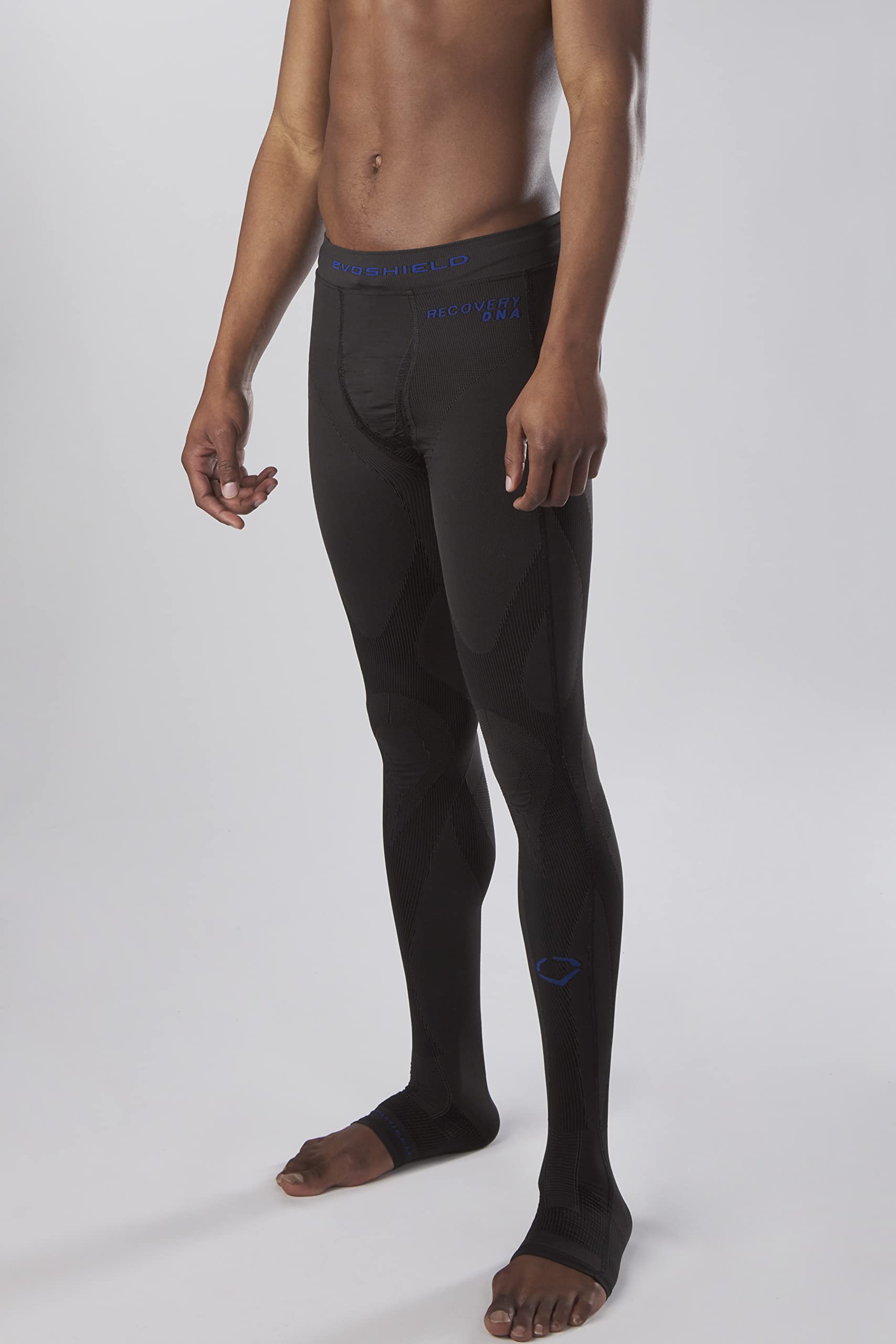 EvoShield Men's Recovery DNA 21 Compression Tights - Performance Workout Leggings for Running, Gym & Sports Recovery - Moisture Wicking & Muscle Support