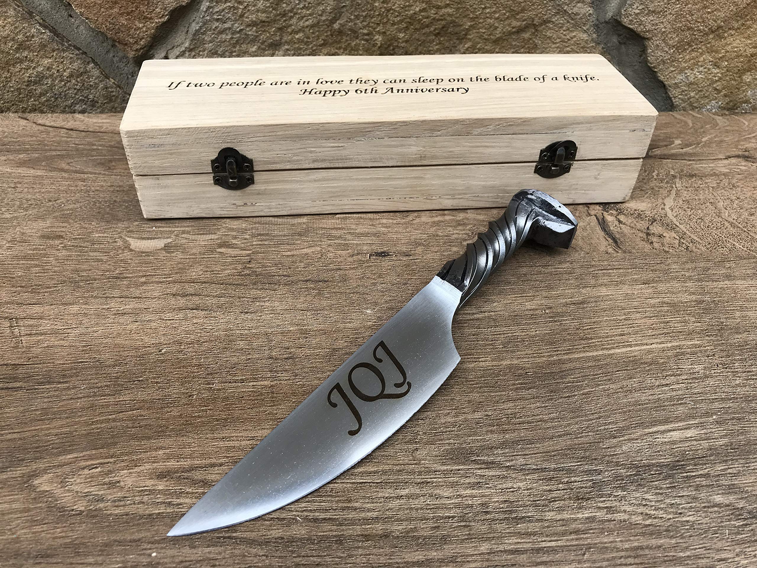 Viking Knife - Handcrafted Iron & Steel Gift for Men - Perfect 6th & 11th Anniversary Present - Outdoor Camping, Survival Tool & Collector's Item