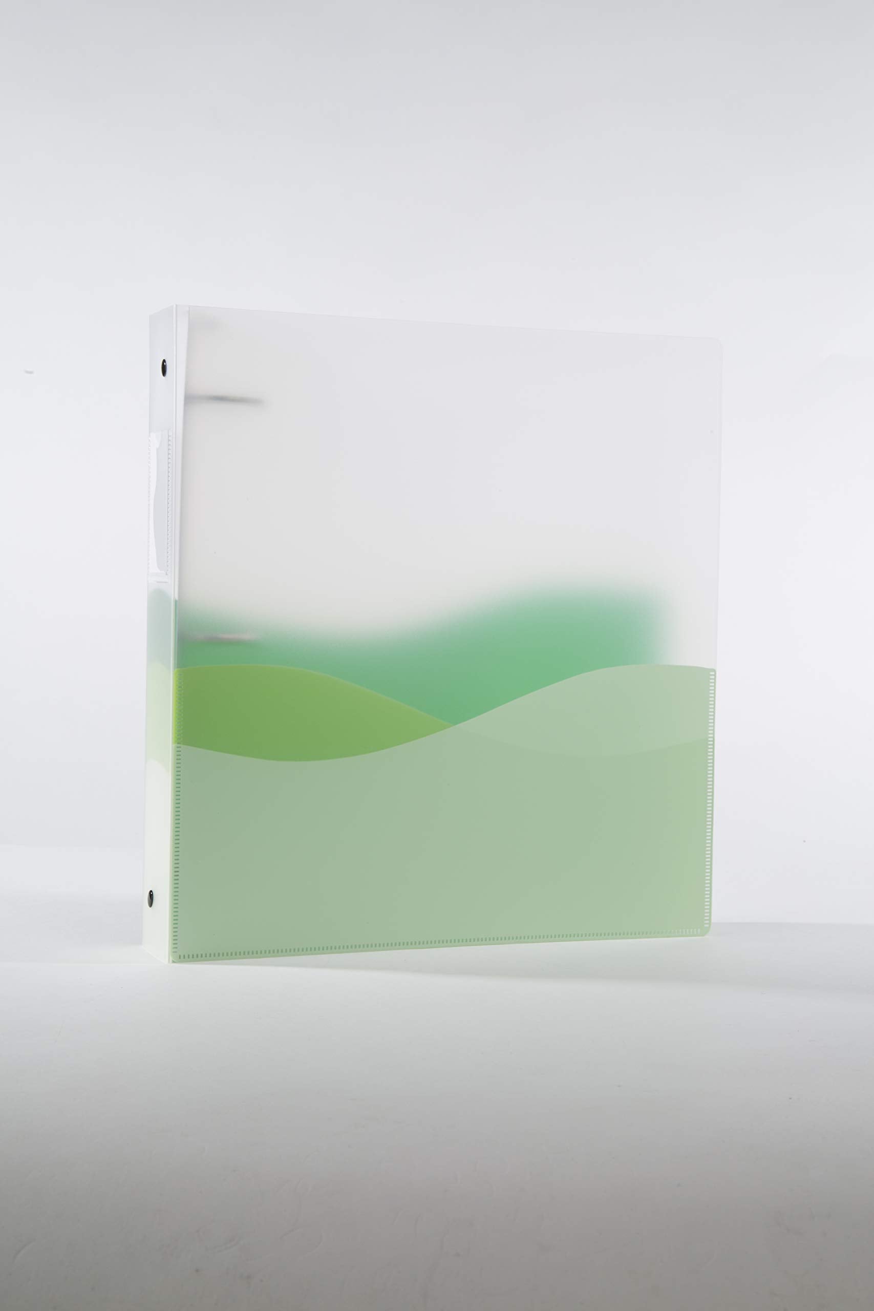 4-Pack Flexible Translucent 1-Inch Wave Ring Binders - Bendable Thin Binder for School, Office & Home Organization (Letter Size, Durable Plastic) - Perfect for Notebooks, Reports & Document Storage