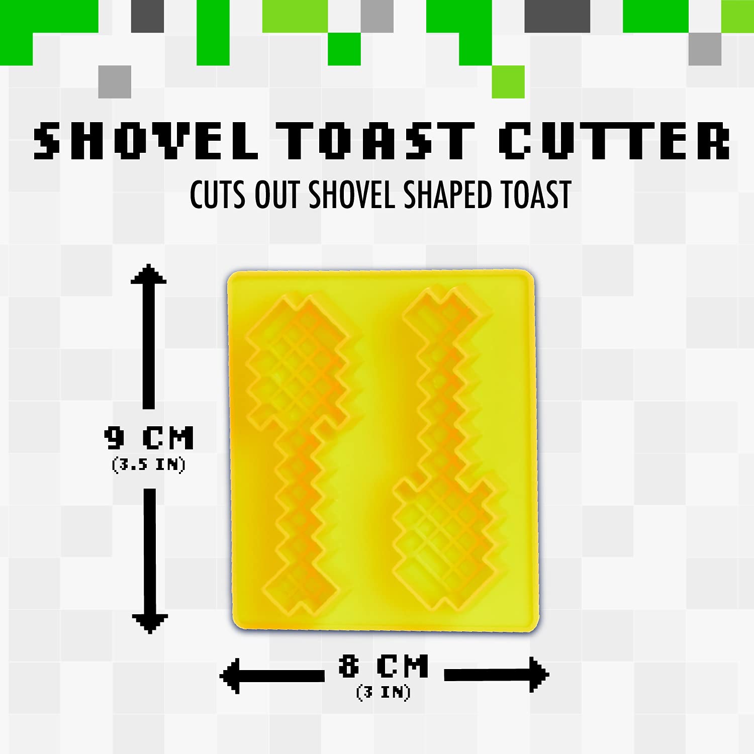 Minecraft Chicken Egg Cup and Toast Cutter Set - 100ml Plastic Kitchen Gadget for Kids Breakfast - Perfect for Minecraft Fans, Egg Cups, Toast Shapes & Fun Breakfast Ideas
