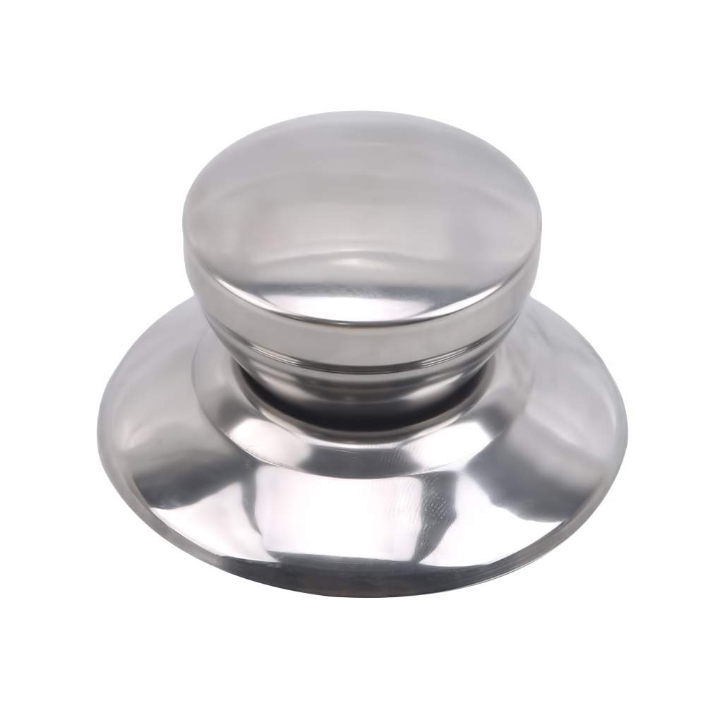 Stainless Steel Universal Pot Lid Knob Handle - Silver Replacement Cookware Lid Grip for Stovetop & Oven Safe Pans - Perfect for Kitchen, Cooking, Baking & Food Prep