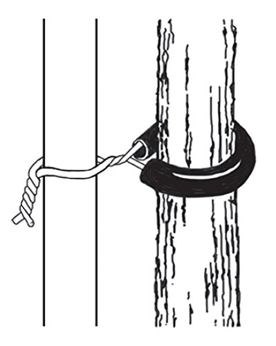 Luster Leaf 860 RapidClip Hose and Wire Tree Tie - 27 Inch Black Garden Plant Support for Trees, Vines, and Outdoor Plants | Perfect for Landscaping, Gardening, and Plant Care