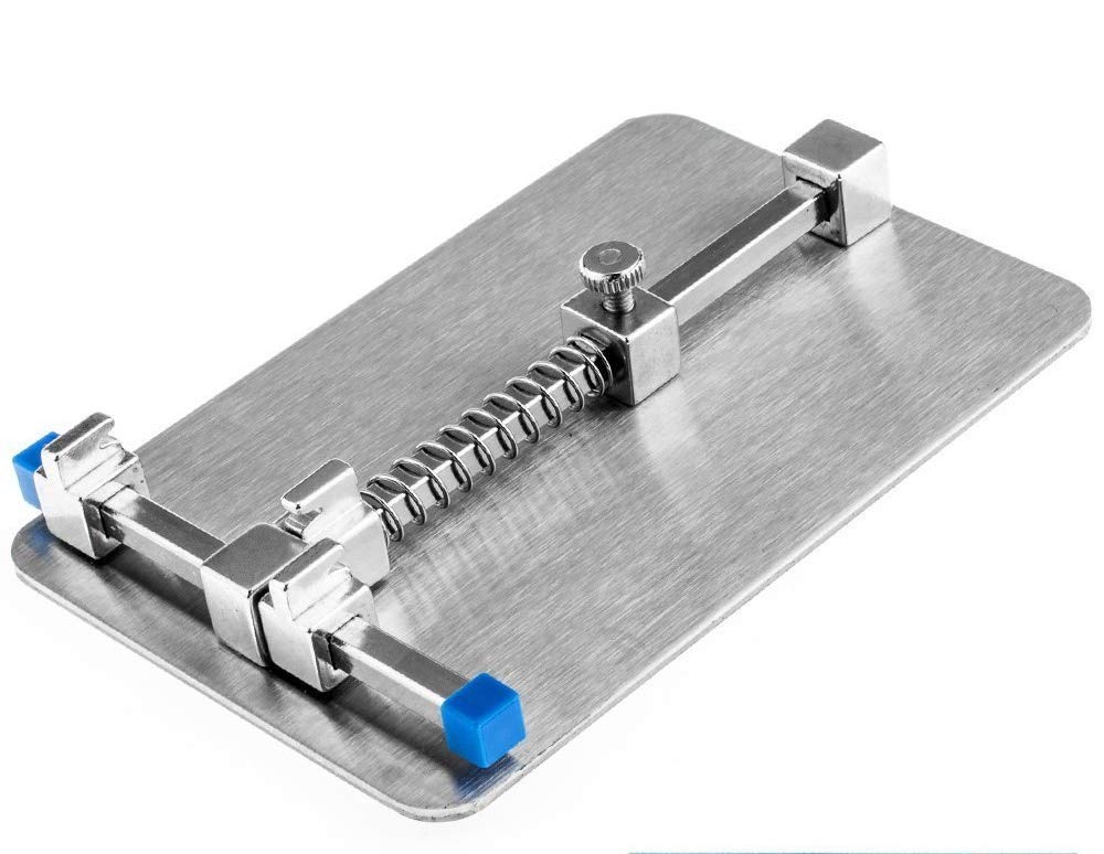 QBM PCB Holder - Adjustable Circuit Board Repair Clamp Fixture Stand for Electronics Workbench | Perfect for Soldering, Testing & PCB Assembly