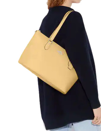 Coach Gallery Tote Bag - Premium Leather Handbag for Women - Stylish Work Tote & Everyday Shoulder Bag - Perfect for Office, Travel & Shopping