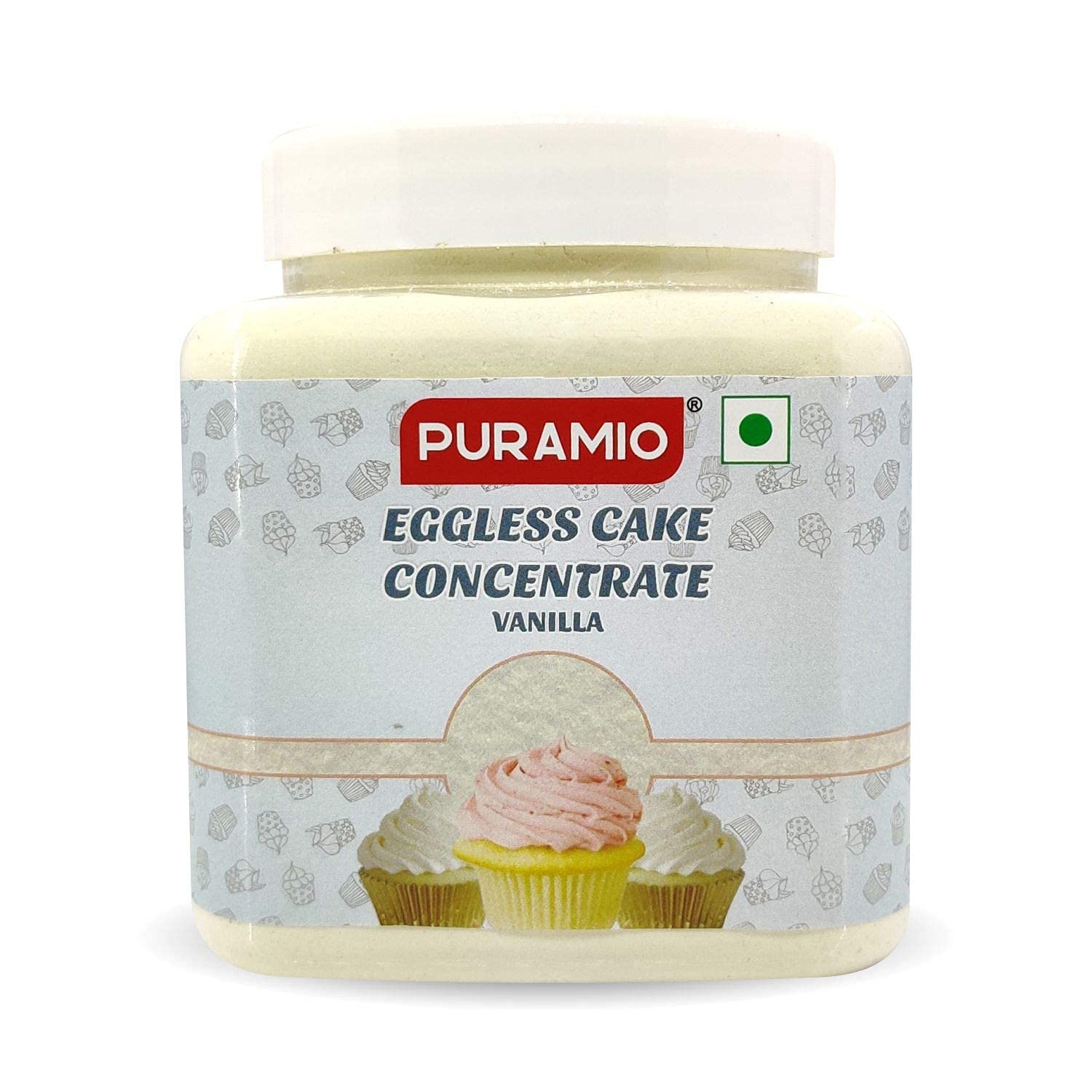 Shivay EGGLESS Cake Concentrate Mix - Vanilla Flavor (600g) for Baking, Desserts, and Special Occasions