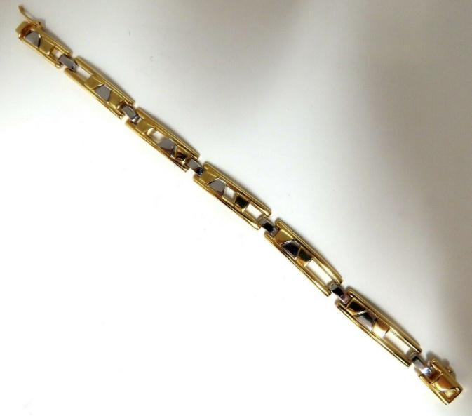 Men's 14K Gold Kinetic Sliding Geometric Bracelet for Everyday Wear - Stylish & Durable Jewelry Gift for Him