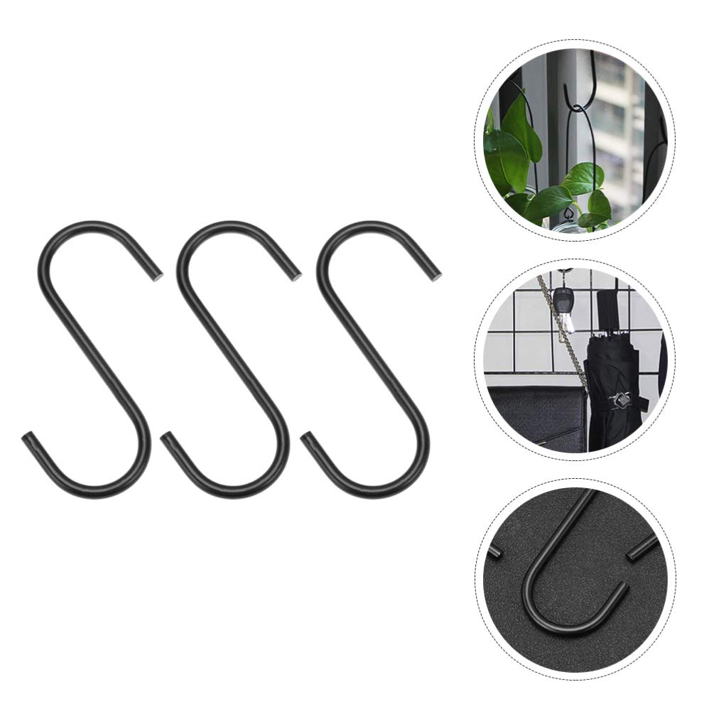 7-Piece Heavy Duty Metal S-Shaped Clothes Hooks for Hanging Clothes, Hangers & Display - Ideal for Closet, Retail Stores & Home Organization