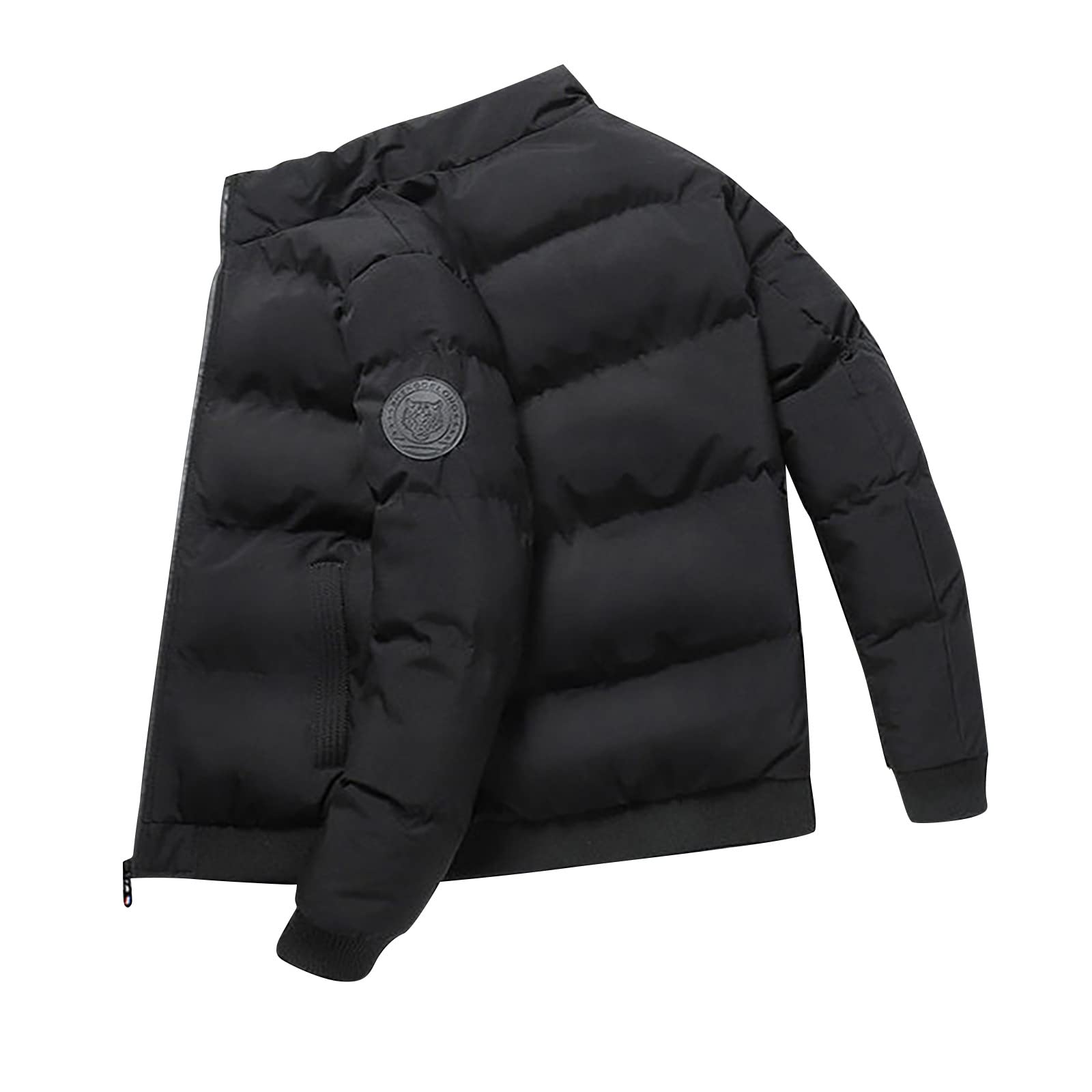 Men's Lightweight Hooded Down Jacket - Winter Padded Puffer Coat with Zip, Warm Outwear for Cold Weather | Perfect for Skiing, Hiking & Daily Winter Wear