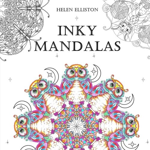 Inky Mandalas Coloring Book for Adults - Stress Relief & Relaxation with Themed Mandala Designs | Perfect for Meditation, Art Therapy & Mindfulness Practice