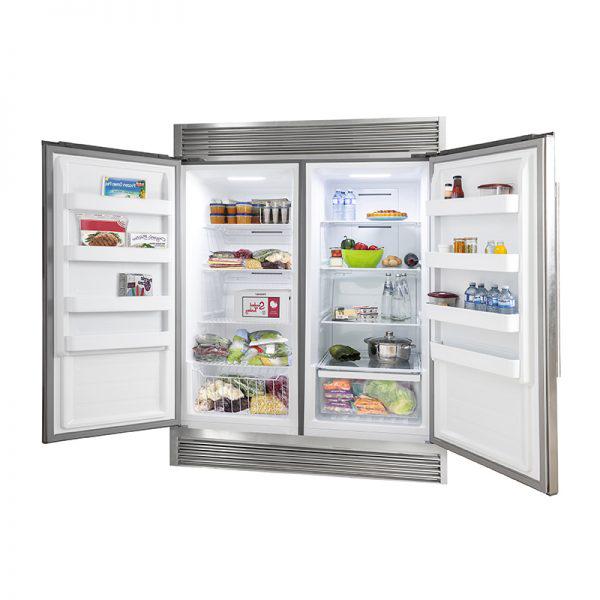 Forno Rizzuto 60-Inch 27.6 cu ft Professional Dual Zone Refrigerator Freezer Combo - Stainless Steel (FFFFD1933 60S) | Ideal for Restaurants, Catering & Large Family Kitchens