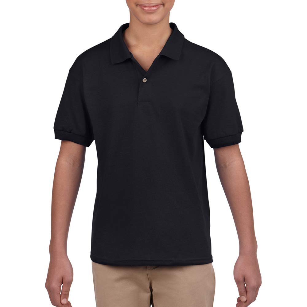 Gildan DryBlend Kids' Unisex Polo Shirt - Breathable Cotton Blend, Comfortable & Durable for School Uniforms, Sports & Casual Wear