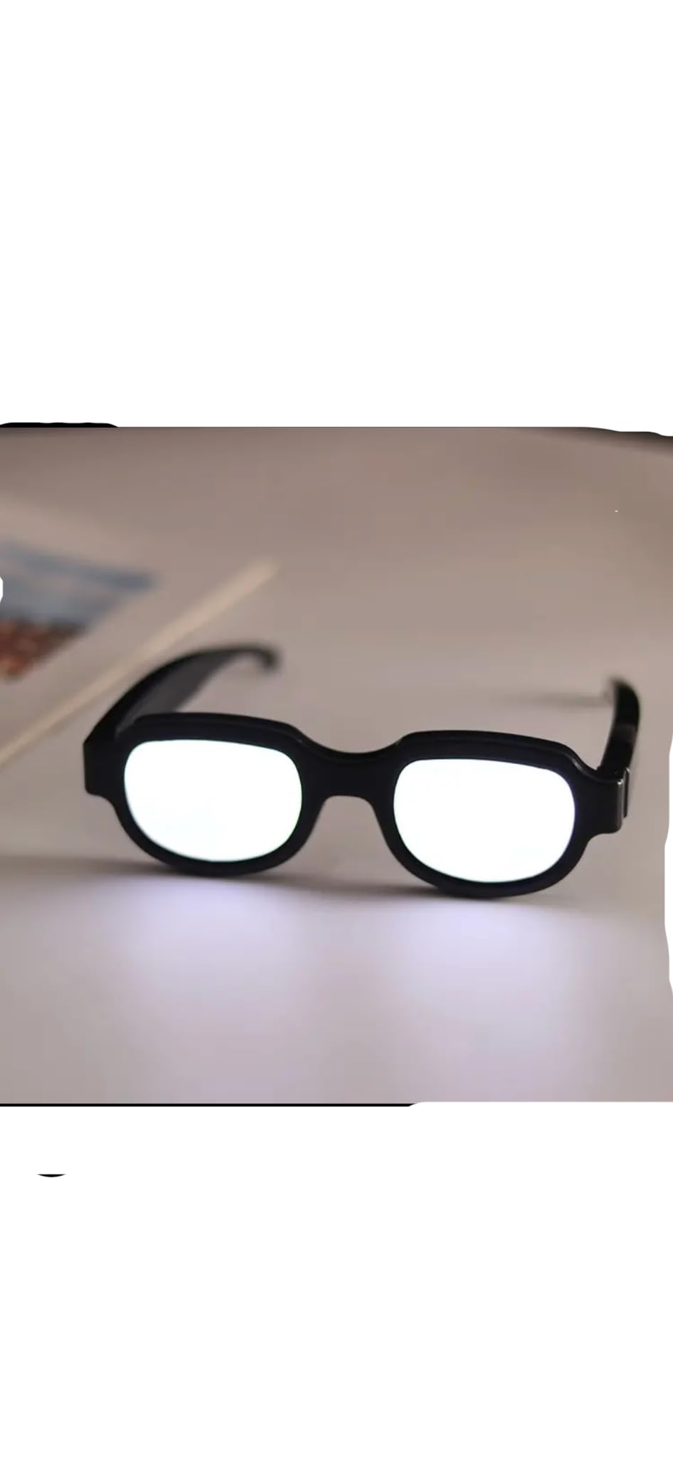 LED Anime Glasses with Rechargeable Lights - Glow in The Dark Cosplay Accessories for Halloween, Rave Parties & Night Events - Perfect for Cosplay, Concerts & Festivals
