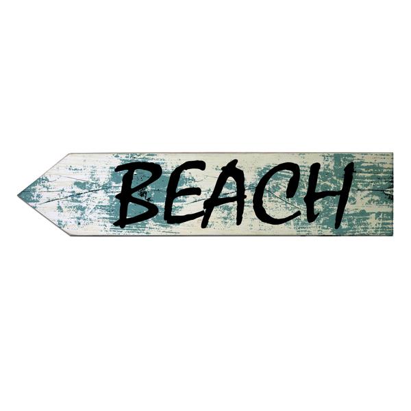 Rustic Beach Wood Arrow Sign - Handmade Coastal Decor for Home, Wedding, or Party - Perfect for Wall Art, Directional Signage, and Beach-Themed Events