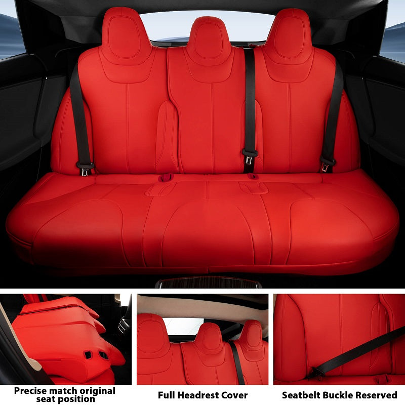 Premium Tesla Model S Leather Seat Covers - Custom Fit for 2015-2017 Models | Waterproof & Durable Protection for Luxury Car Interiors | Perfect for Road Trips & Daily Commuting