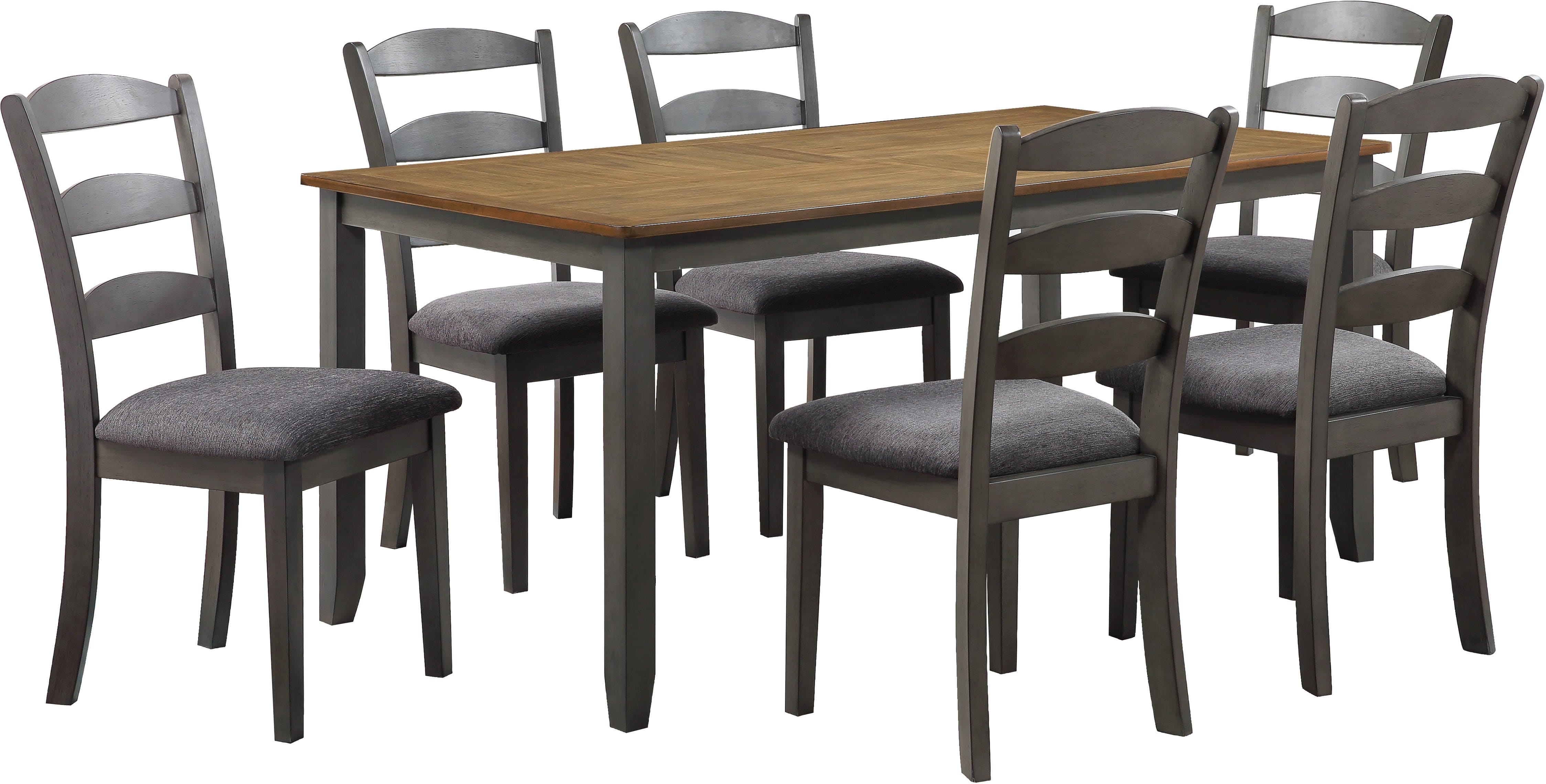 Office Star West Lake 7-Piece Dining Table Set [WSK3266K] - Perfect for Family Dinners, Entertaining Guests & Modern Home Decor