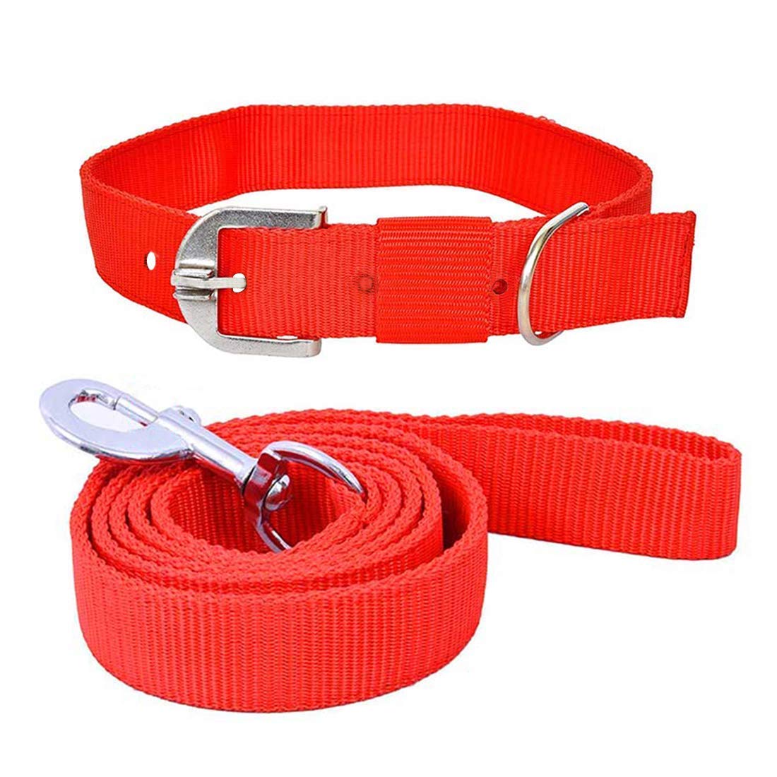 Premium Adjustable Nylon Dog Collar and Leash Set for Small Breeds & Puppies - Soft 0.75