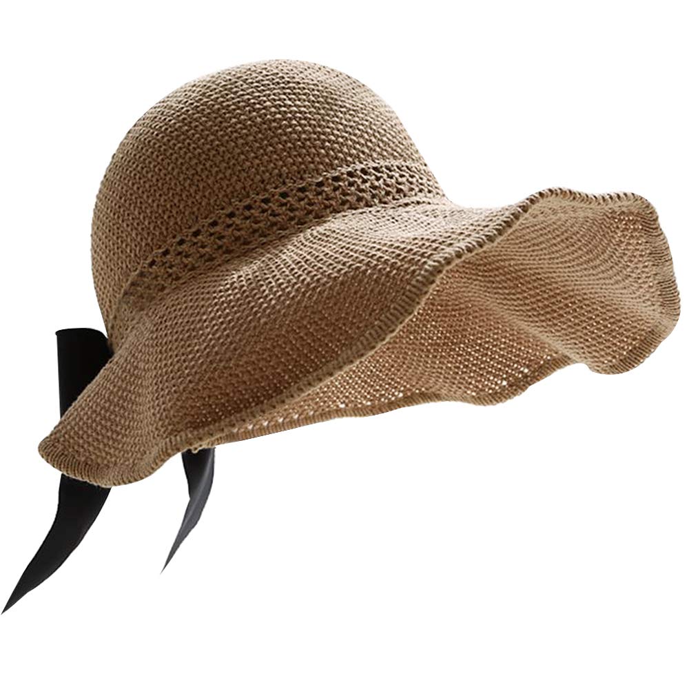 LABANCA Women's Braided Ponytail Sun Visor Hat - UV Protection Open Top Visor Cap, Foldable for Beach, Running, Golf & Outdoor Activities