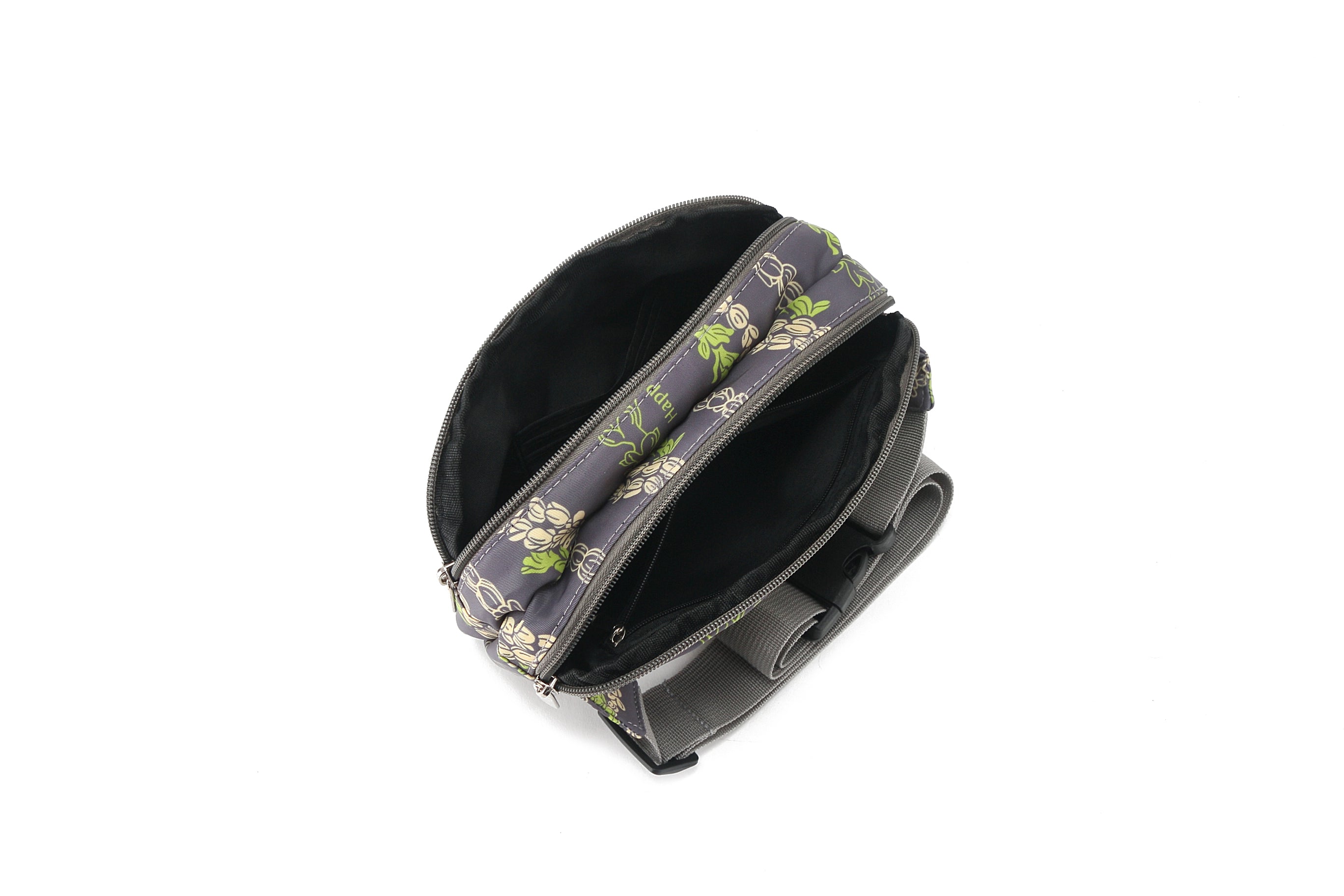 Kasie Pakalana Grey Belt Bag - Waist Pack Fanny Pack for Women & Men - Perfect for Running, Travel, Hiking & Everyday Use