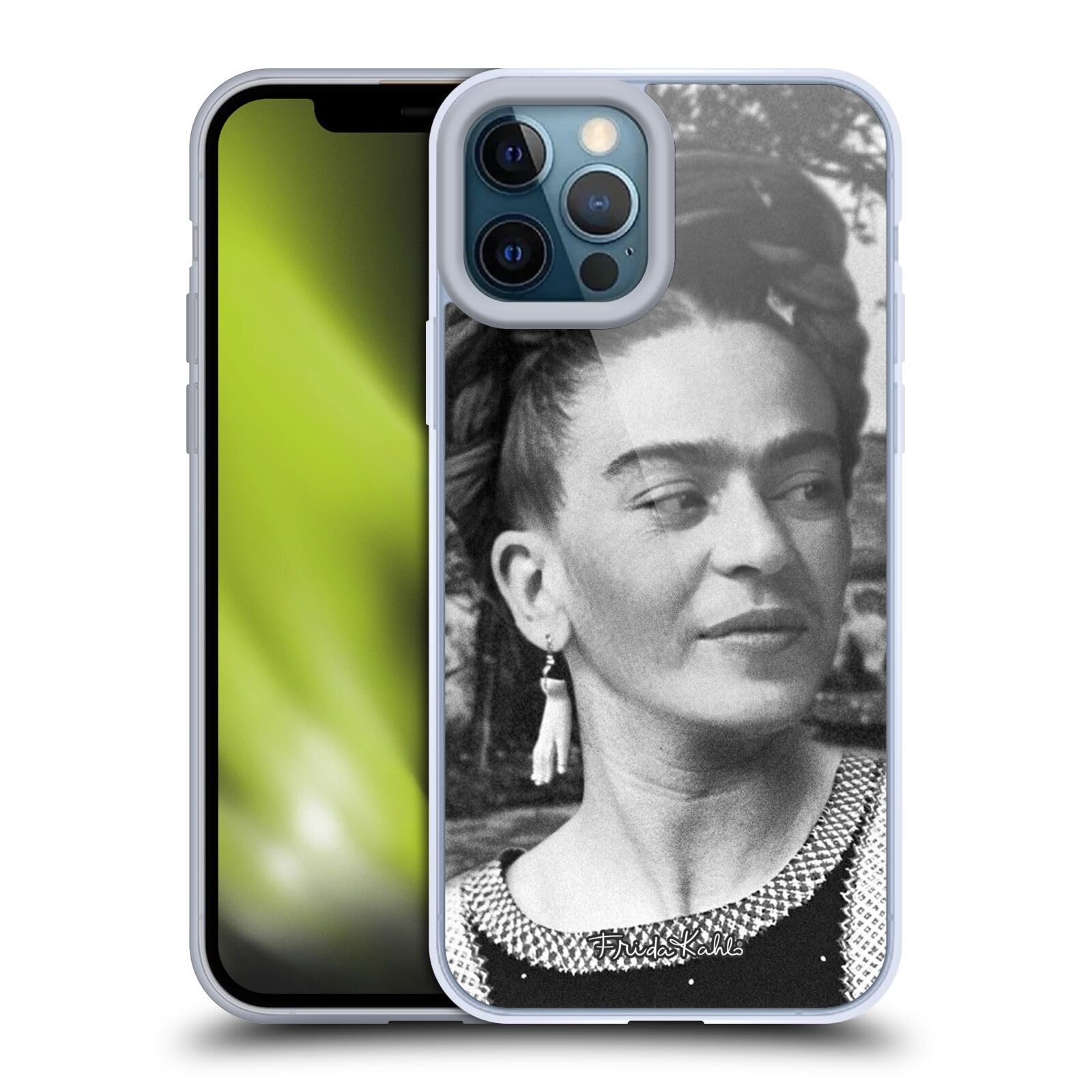 Frida Kahlo iPhone 12 Pro Max Case - Officially Licensed Soft Gel Phone Cover with Headdress Portraits & Quotes | Artistic Protection for Everyday Use & Gift Giving