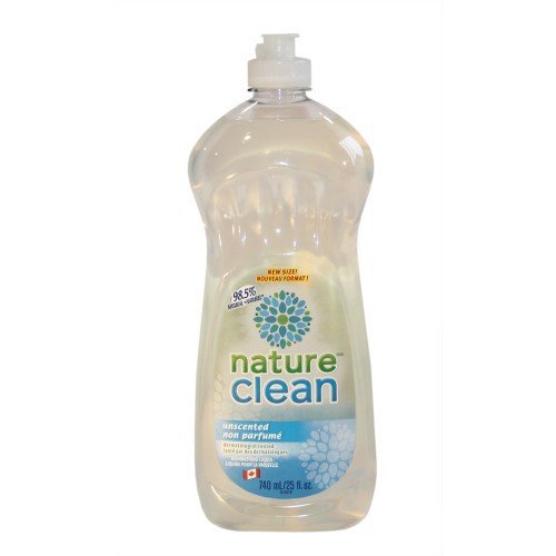 Nature Clean Unscented Dishwashing Liquid - 740ml | Eco-Friendly, Plant-Based Formula for Gentle Cleaning | Perfect for Kitchens, Camping & RVs