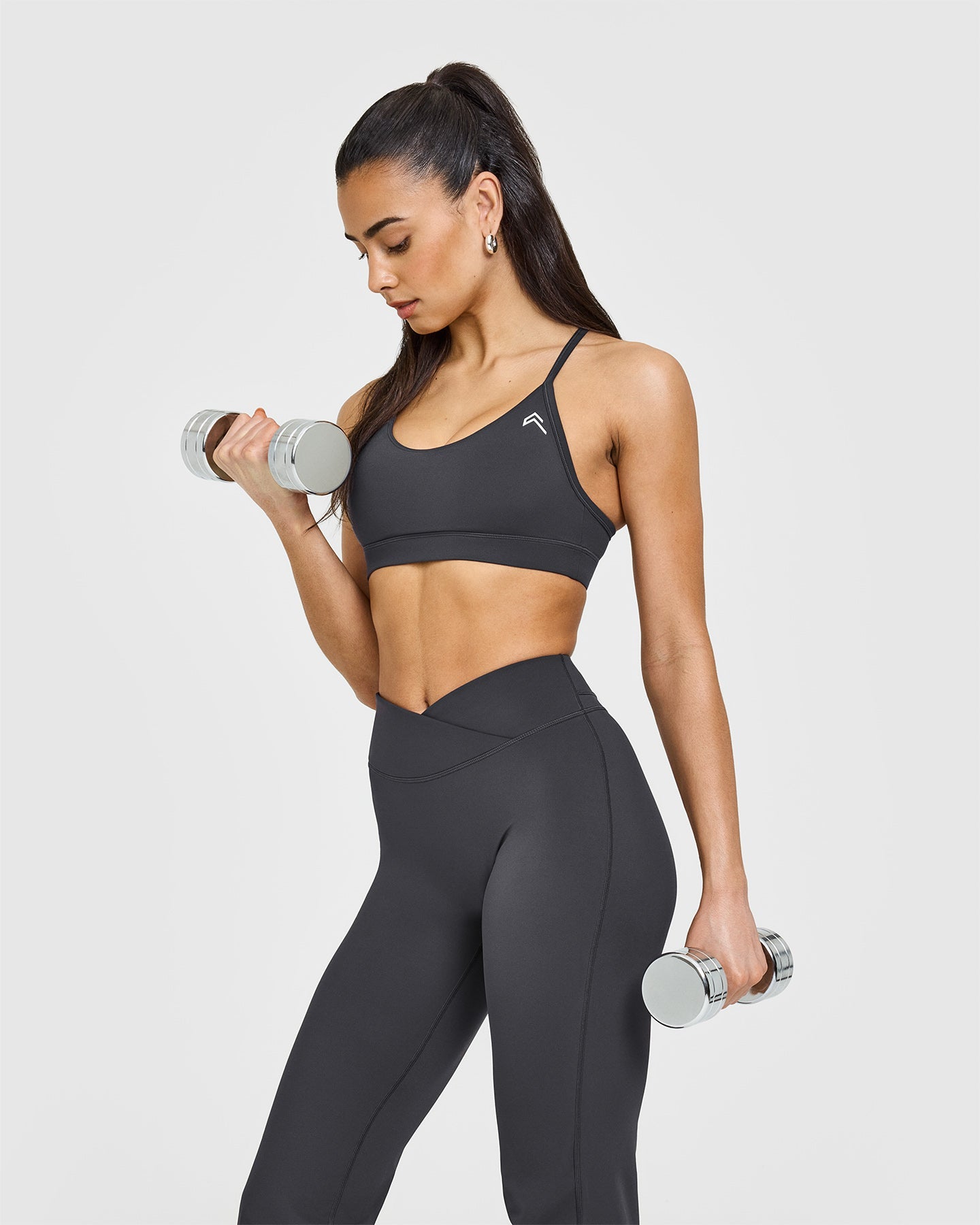 Unified Wrap Flared Bottoms | Coal - Stylish Women's High Waist Flared Pants for Casual & Office Wear
