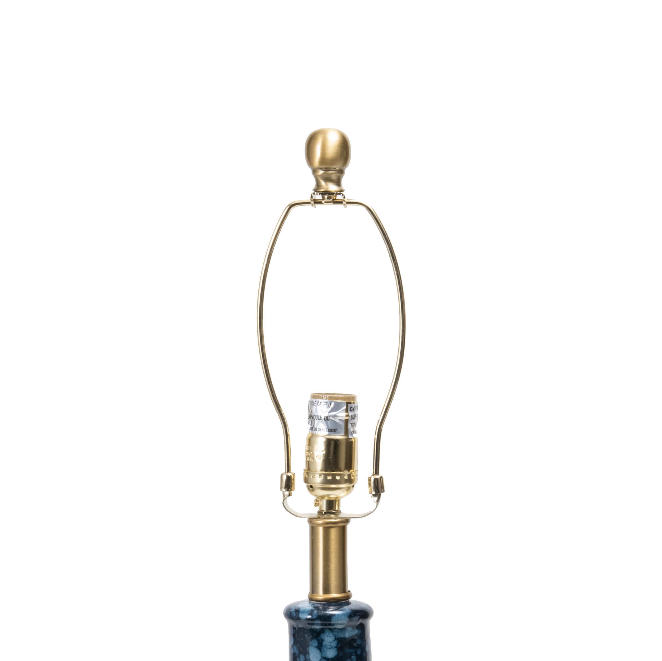 28 Inch Blue Tegular Ceramic Table Lamp - Elegant Home & Office Decor for Living Room, Bedroom, or Study