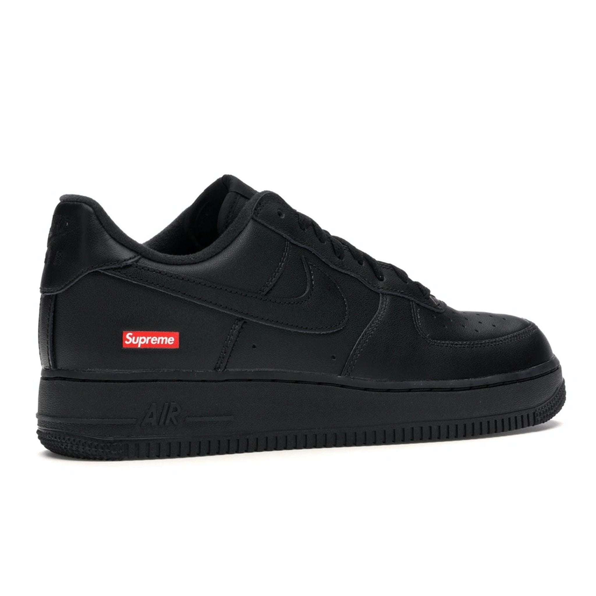 Nike x Supreme Air Force 1 Low Black Box Logo Sneakers - Men's Limited Edition Streetwear Shoes for Urban Fashion & Sneaker Collectors