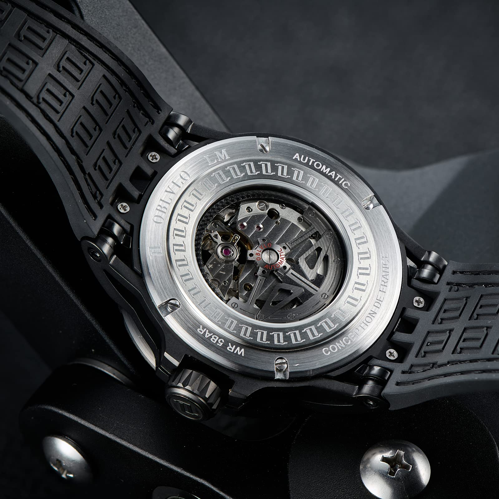 Top Luxury Designer Automatic Skeleton Dial Steel Watch - Genuine Leather Strap for Men, Perfect for Business, Formal Events & Everyday Wear