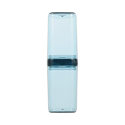 Healifty Portable Travel Toothbrush Holder with Toothpaste Case - Compact Organizer Box for Camping, Hiking & Business Trips - Blue Toothbrush Carrier for On-the-Go Oral Care (Ideal for Travel, Gym & Daily Use)