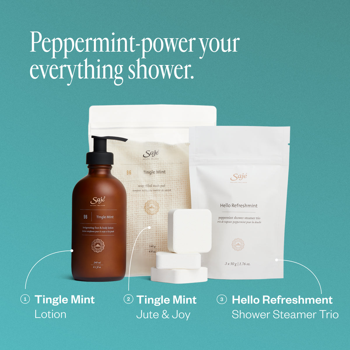 Peppermint Everything Shower Bundle - Refreshing Mint Condition Set for Spa-Like Relaxation at Home | Perfect for Self-Care & Gift Giving