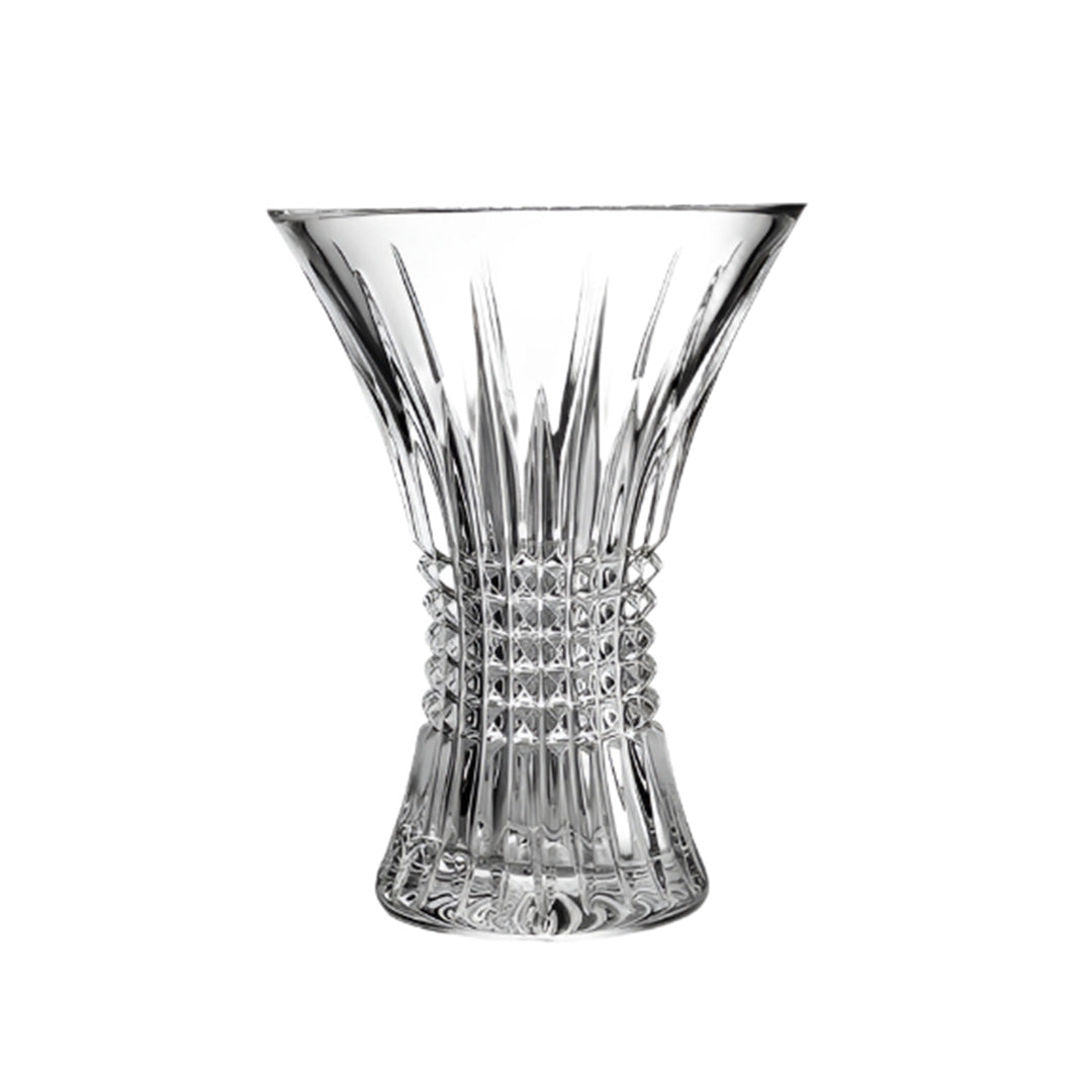 Lismore Diamond Crystal Vase - Elegant Handcrafted Glass Vase for Wedding Centerpieces, Home Decor & Gift Giving