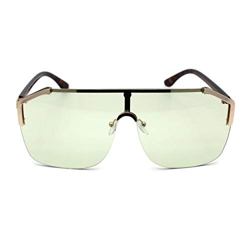 Gold Tortoise Solid Green