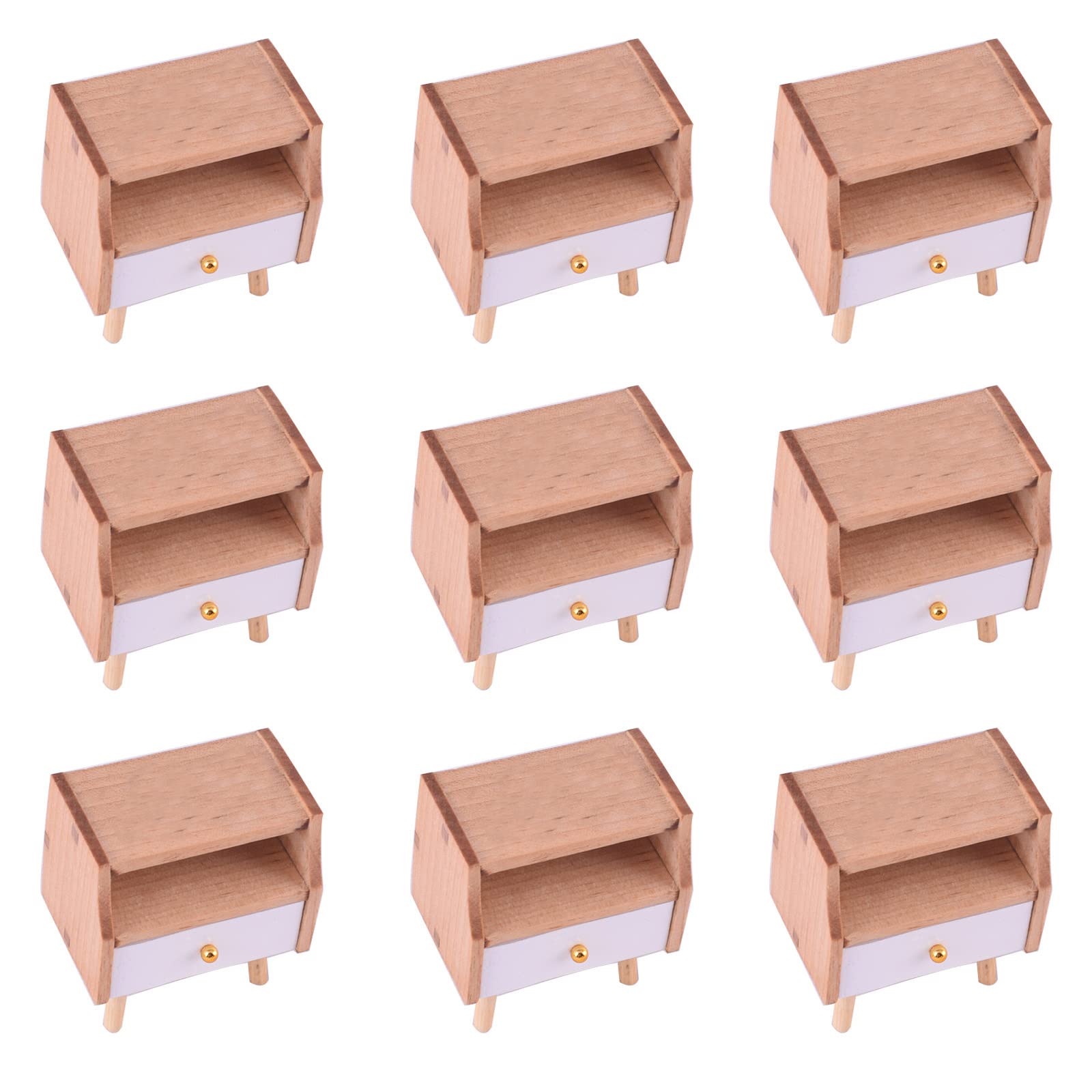Miniature Wooden Doll Dresser with Mirror & Comb - Perfect for Dollhouse Decor, Kids Pretend Play, and Photography Props (1PC) - Ideal for Doll Accessories, Room Decor, and Creative Play Scenes