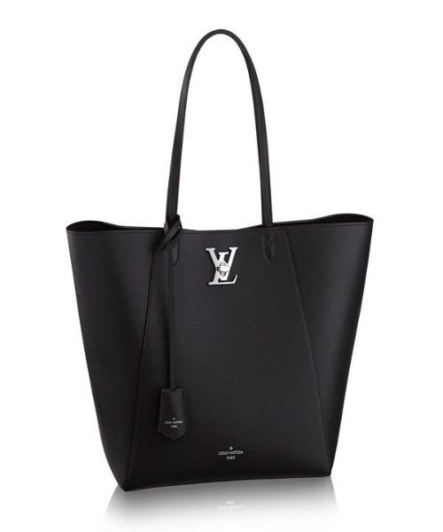 LV Lockme Cabas Bag Black - Luxury Tote Handbag for Women, Perfect for Work, Travel & Everyday Use