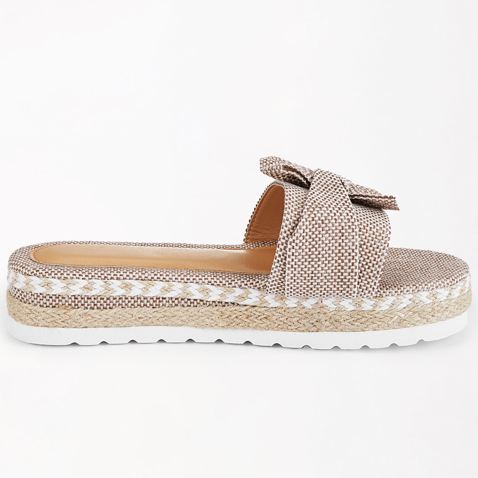 Stylish Women's Low Wedge Platform Sandals with Bow Details - Comfortable Casual Summer Shoes for Beach, Vacation & Everyday Wear