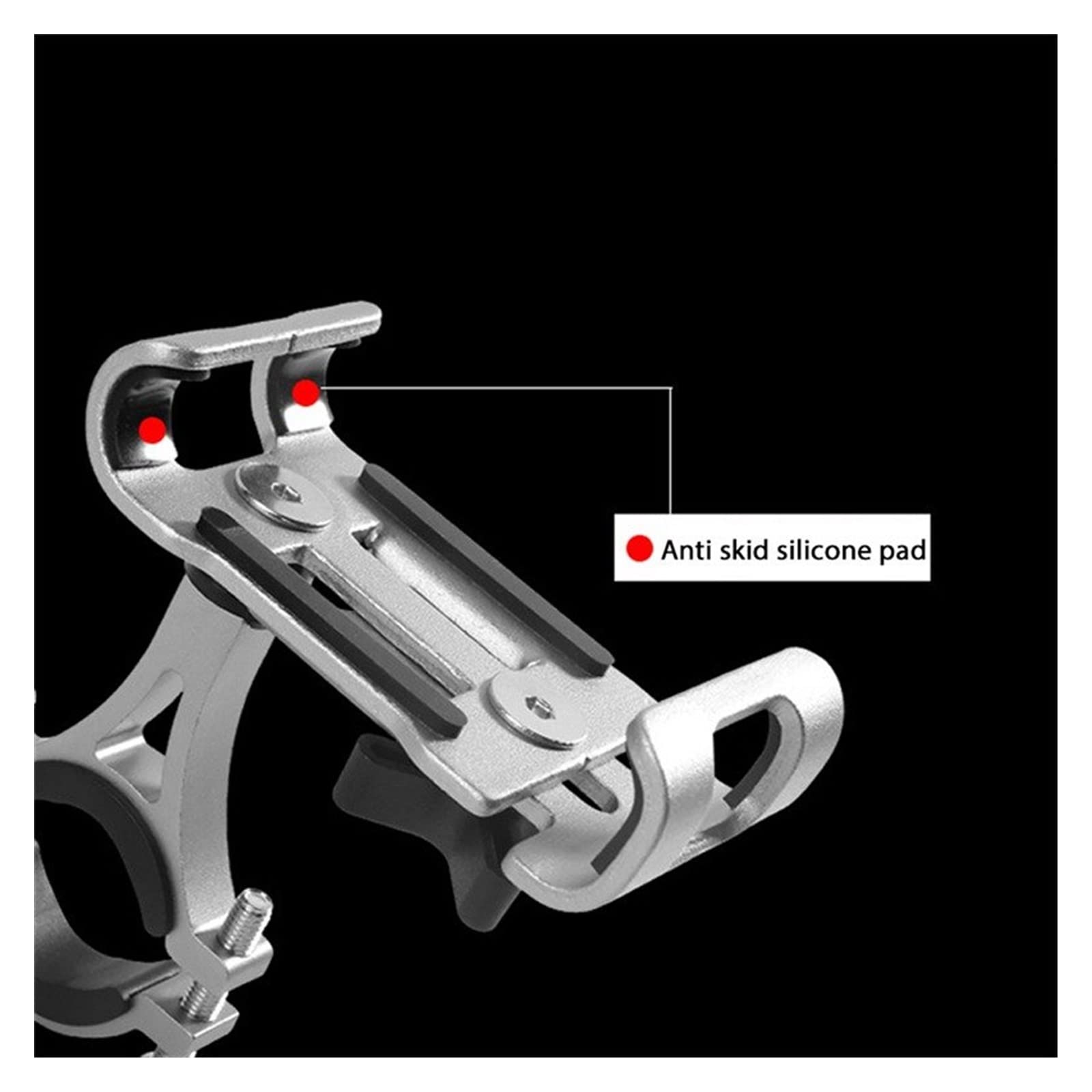Rotatable Bike Phone Mount - Universal Motorcycle Handlebar Clip for Smartphones - Deep Red - Perfect for Cycling, Commuting & Outdoor Adventures