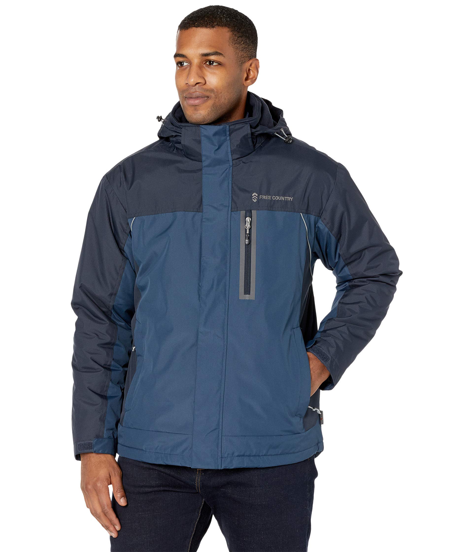 Free Country Multi Ripstop Systems Jacket - Lightweight Water-Resistant Outdoor Jacket for Hiking, Camping & Travel | Men's Durable Windbreaker for All Seasons