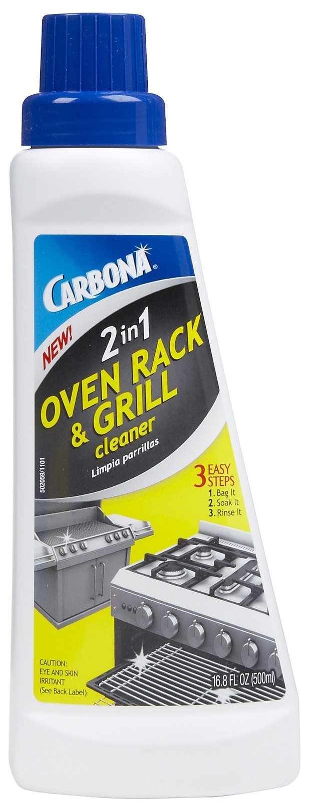 Carbona 2-in-1 Oven Rack and Grill Cleaner - 16.8 Oz Heavy Duty Degreaser for Stubborn Grease & Burnt-On Food - Perfect for Oven Racks, BBQ Grills, Stovetops & Kitchen Appliances