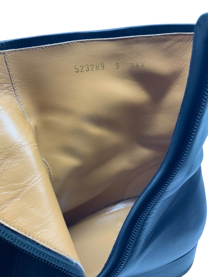 Gucci Bonny Leather Chelsea Boots for Men - Size 9.5 US | Premium Genuine Leather Ankle Boots | Perfect for Business Casual, Office Wear & Night Out