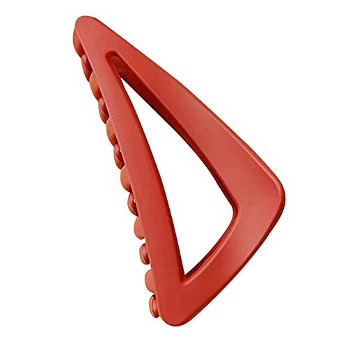 Licogel Matte Triangle Hair Claw Clips Set - Large Decorative Hair Clamps for Thick Curly Hair | Fashionable & Simple Hair Accessories for Women, Perfect for Work, Gym, and Everyday Styling