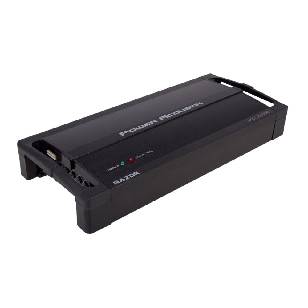 Power Acoustik RZ1 2300D Razor Series Monoblock Class D Car Amplifier - 2300W Full Range Power for Subwoofers & Speakers - Perfect for Car Audio Systems & Bass Boost